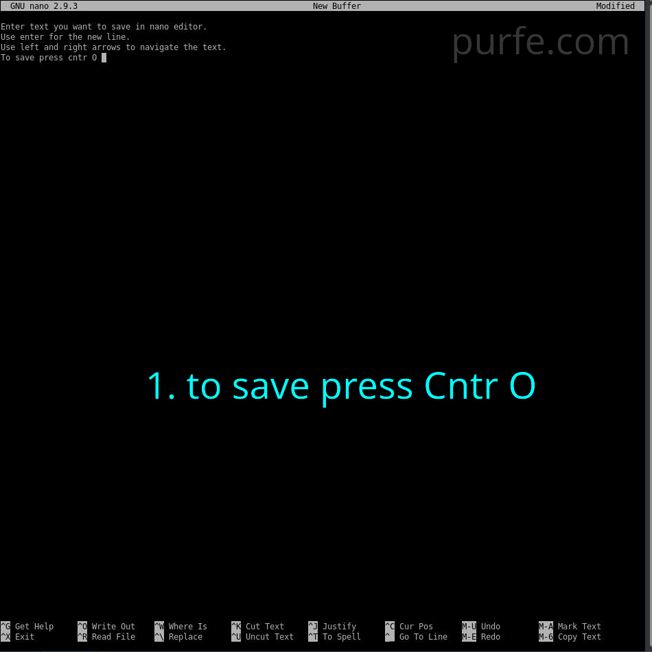 Step 1. Press Cntr O to save file