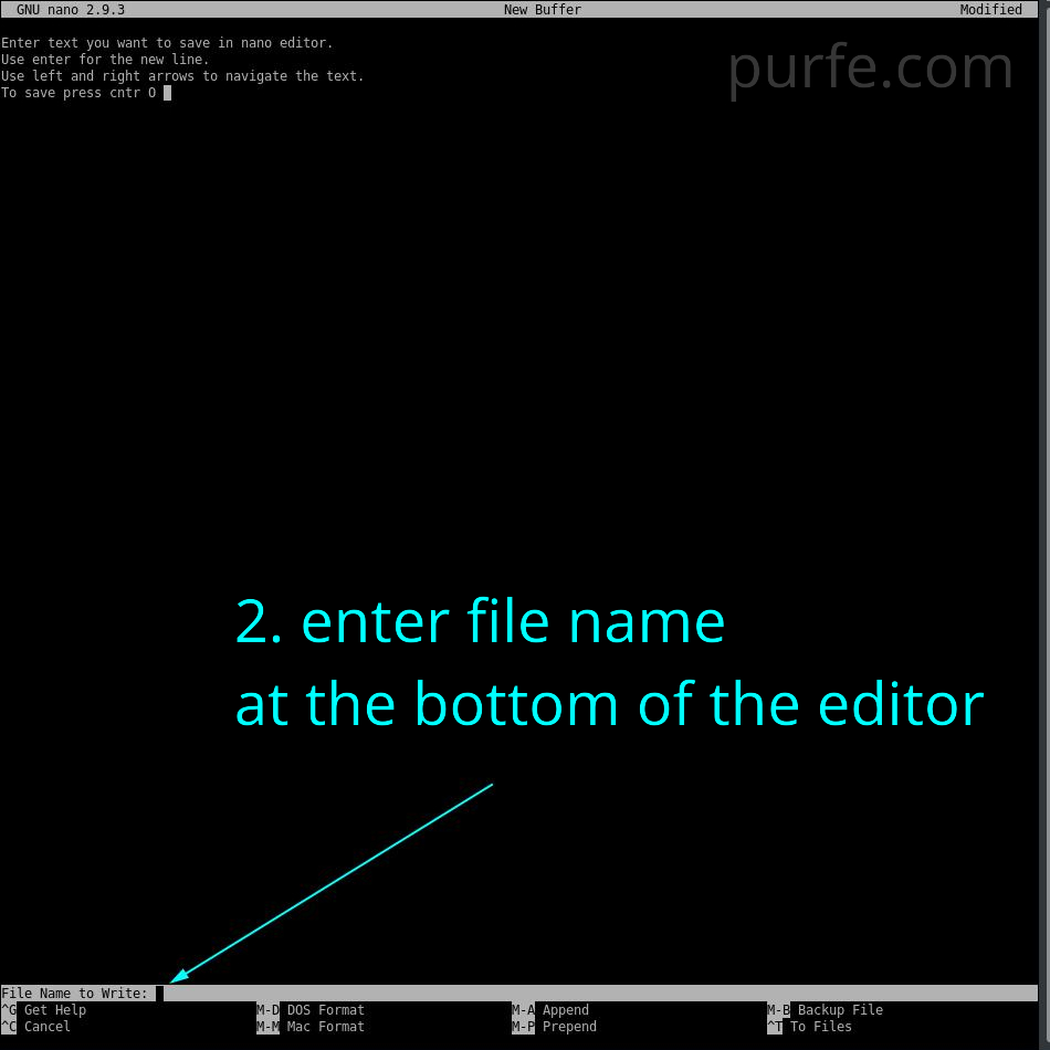 Step 2. Enter file name