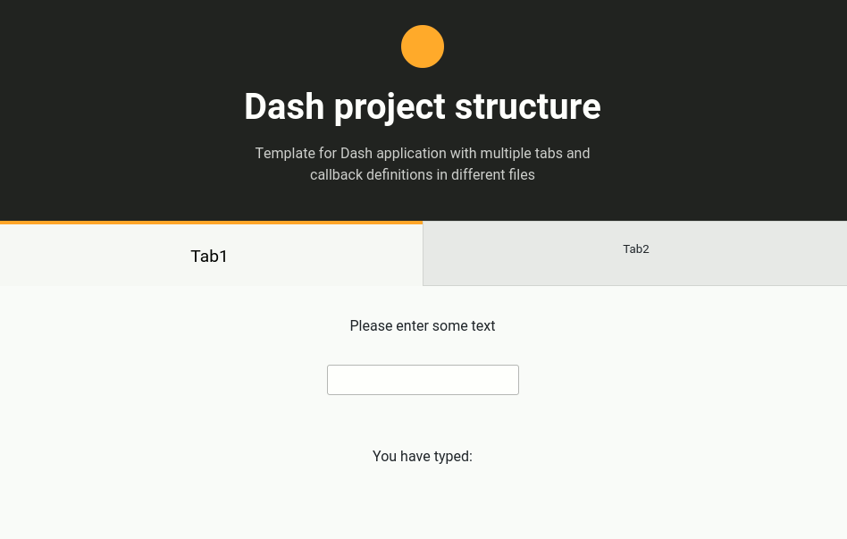 Dash app template with multi-tabs and callbacks in different files